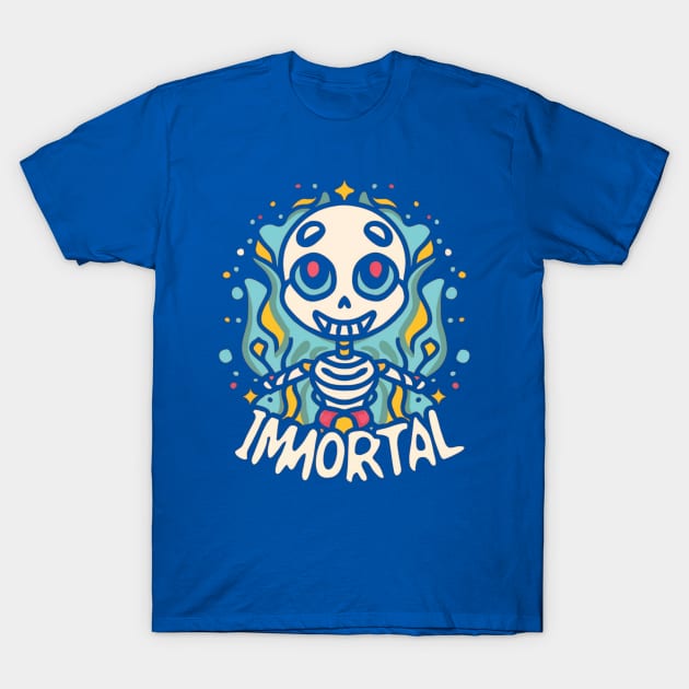 Immortal Skeleton T-Shirt by Ridzdesign